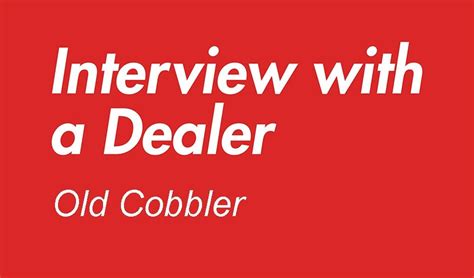 old cobbler replica bags website|Interview with a Dealer – Old Cobbler .